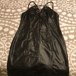 Black Leather Dress